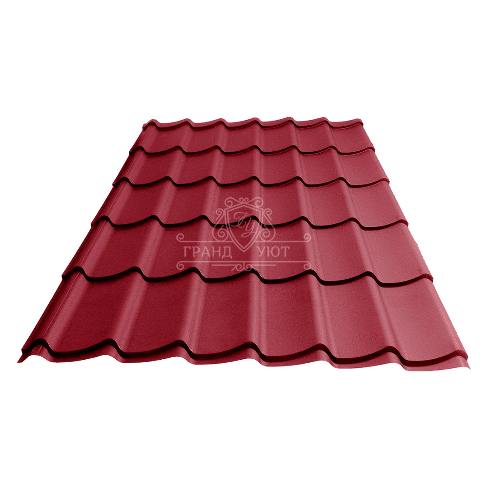 3005-b2 (1) Металлочерепица супермонтеррей матовый RAL3005